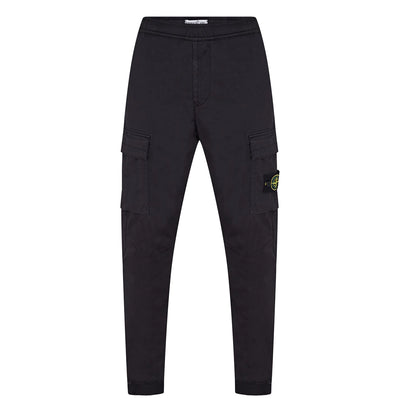 Stone Island Tela Cargo Trousers Black