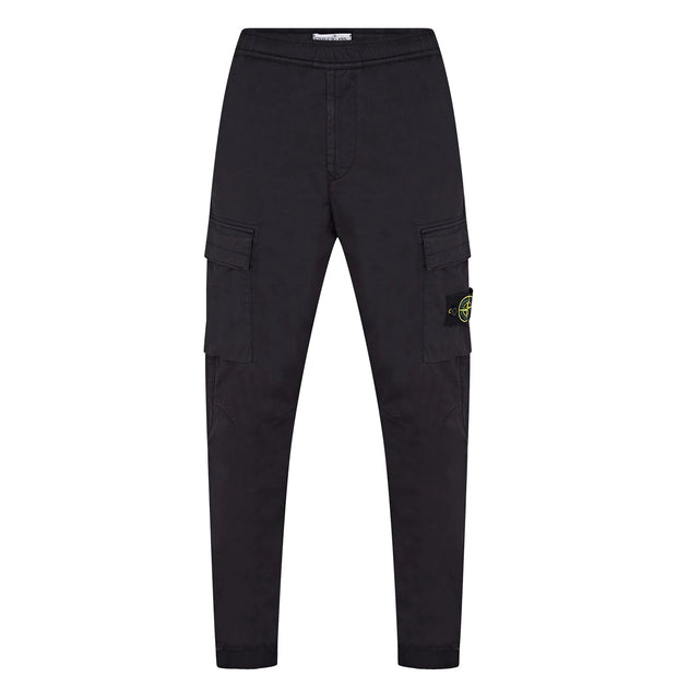 Stone Island Tela Cargo Trousers Black