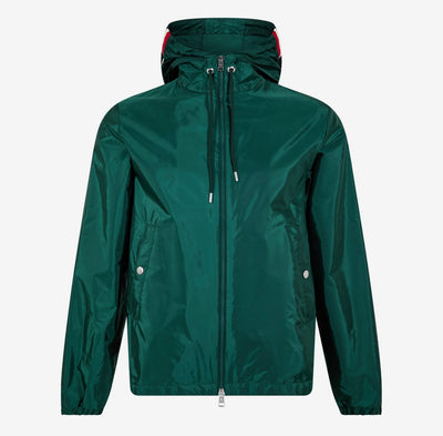 Moncler Grimperurs Hooded Jacket Nylon Metal Green