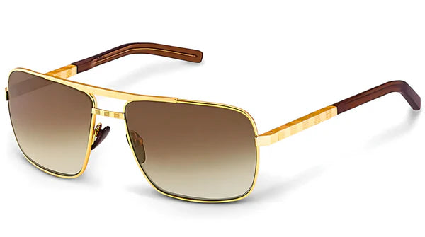 Sunglasses Gold Frame Brown Lens
