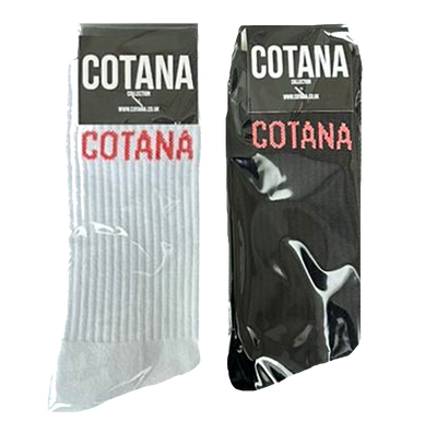 Cotana Socks Black & White (2 Pck)